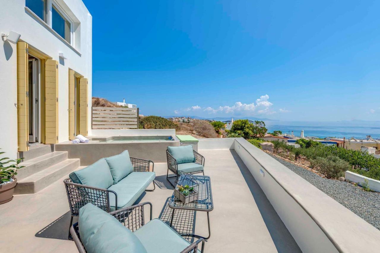 Villa Alba In Syros With Private Jacuzzi Azolimnos Eksteriør billede
