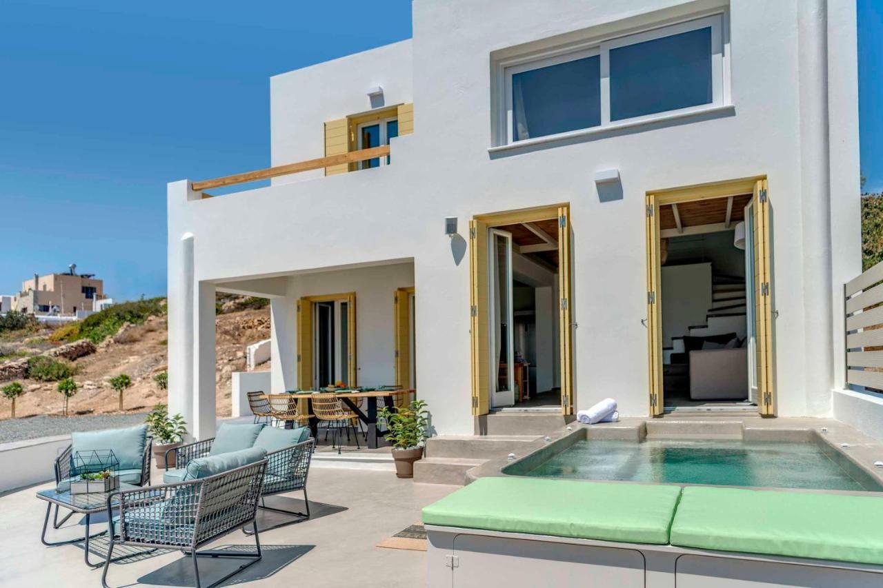Villa Alba In Syros With Private Jacuzzi Azolimnos Eksteriør billede