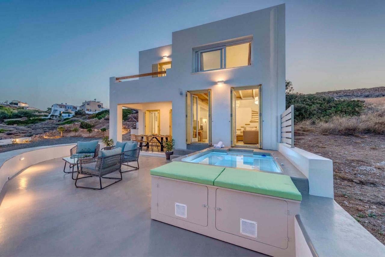 Villa Alba In Syros With Private Jacuzzi Azolimnos Eksteriør billede