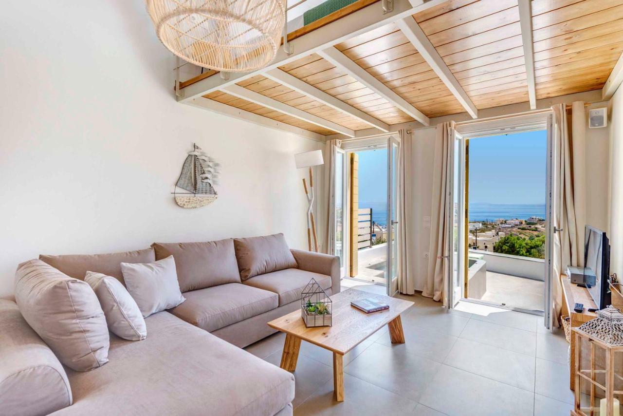 Villa Alba In Syros With Private Jacuzzi Azolimnos Eksteriør billede